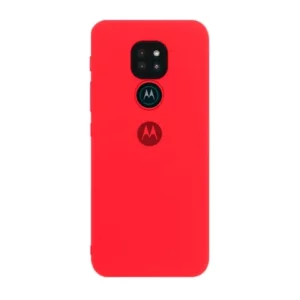 Capinha Case Silicone Motorola Moto G9 Play com Proteção de Câmera Aveludada com logo