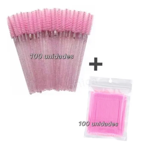 100 Escovinhas 100 Microbrush Cotonete