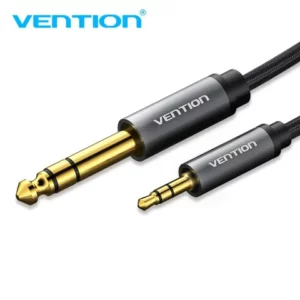 Vention 35 to 635 Cable 35mm 18 Male TRS to 635mm 14 Male TRS Stereo Audio Cable Compatible with iPhone Amplifiers Laptop