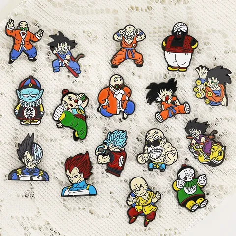 Dragon Ball series clothes backpack decorated alloy brooch