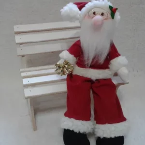 Boneco de pano Papai Noel Decoração de Natal artesanato