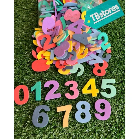 Pacote Número Móvel Educativo Em Eva Com 360 Números Brinquedo Educativo Escolar Kit Números