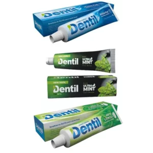 Kit Dentil Xilitol Menta 3 Sabores Pasta De Dente Creme Dental