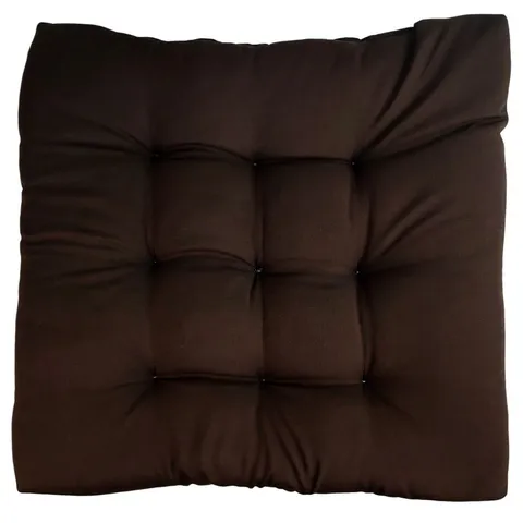 Almofada Grande Futton Decorativa Liso Assento Para Sofa e Poltrona 60x60cm Aretsanal Marrom
