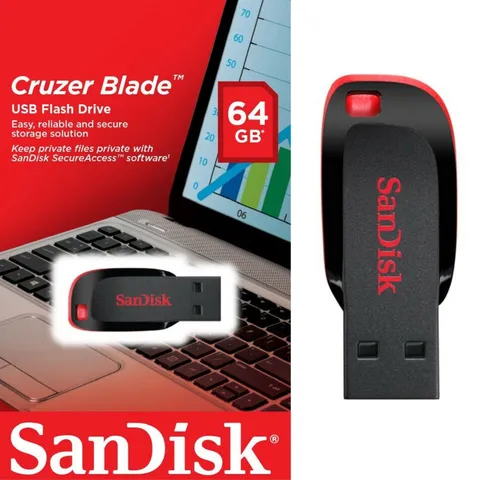 Pendrive Sandisk USB 8GB16GB 32GB 64GB Cruzer Lâmina 20 Flash Drive Memory Stick 45 20 Avaliações