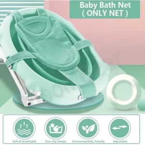 Assento De Suporte De Banho De Bebê Malha De Chuveiro RecémNascido Para Banheira Novo Estilo Ajustável Confortável Antiderrapante Bebês 03 Anos