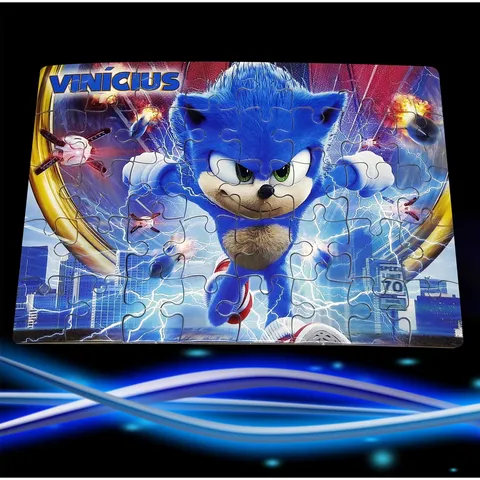 QuebraCabeça Retangular Personalizado Sonic the Hedgehog