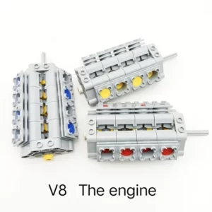Bloco De Construção Do Motor Modelo Dinâmico Simulação Montagem De Correspondência Compatível Com Lego Pequeno Acessórios De Partículas