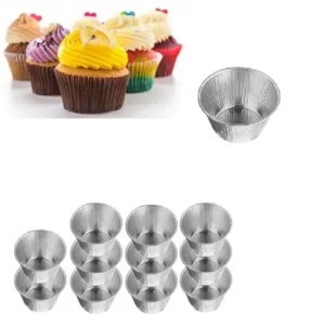 Kit 60 Formas Mini Cupcake Bolo Muffin Forminhas De Forno