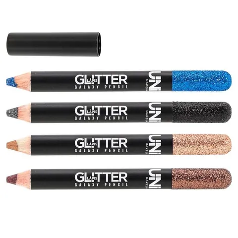 Lápis Glitter Galaxy Pencil Uni MakeUp UNISO233DS