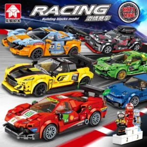 Compatível Com Lego Blocos De Construção Carro Corrida Montagem Educacional De Carros Esportivos Série Pequenas Partículas 4 Em 1 PaisCriança Intera