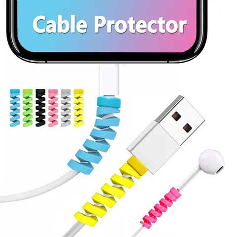 1pc MIX Protetor Saver Capa De Fio Para Carregador De Raios Do iPhone Cabo USB