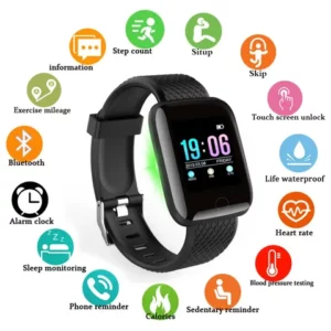 Smartwatch D13116Plus Com Tela Colorida Monitor De Frequência Cardíaca E Pressão Arterial