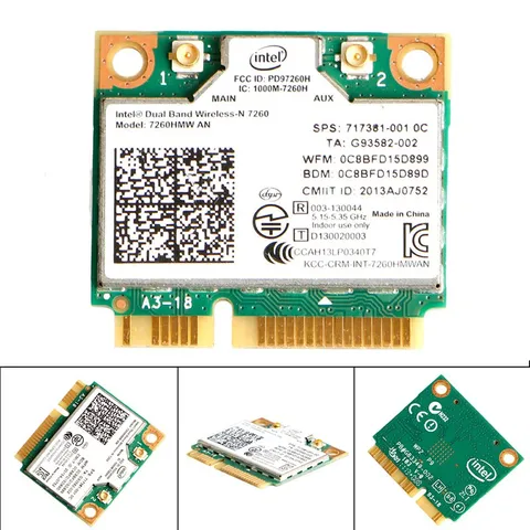 Melhor 7260hmw Intel An Dual Band Sem Fio Cartão Wlan Bluetooth 40 Mini PciE