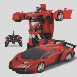 Carrinho De Controle Remoto Transformers Robô Lamborghini vermelho