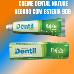 Creme Dental Dentil Nature Vegano Com Xilitol Com Stevia 90g Sem Fluor