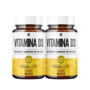 Kit 2x Vitamina D3 2000ui 100 cápsulas Iridium Elements