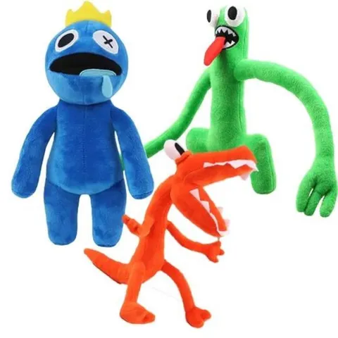 Roblox Rainbow Friends Roblox Babão Pelúcia Azul Brinquedo Game Toy Cartoon Desenho Animado Promoção