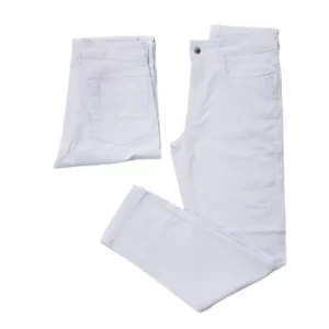 calca branca masculina tradicional corte reto com laycra do 38 ao 58
