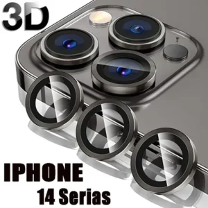 KIT Peliculas Da Câmera iPhone 1414 Plus14 Pro14 Pro MAX Protetor De Lente Anel de Vidro Temperado
