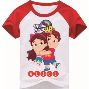 Camiseta Maria Clara E Jp Personalizada Com Nome Infantil ou Adulto