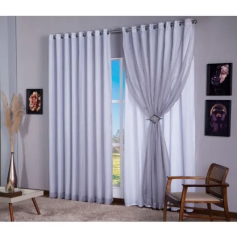 cortina voil com forro microfibra 400m x 250m ilhoscromado