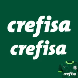 kit patrocinio Crefisa para Reformar Camisa do Palmeiras Frente e Costas