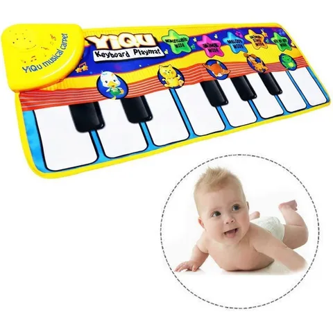 Tapete Musical Bebê Infantil Teclado Com Som E Luz