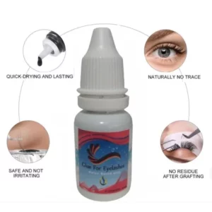 Cola para Extensão de Cílios tipo Tufinho e Cílios Postiços À Prova Dágua i9 Glue For Eyelashes Cola Fria Preta 30ml