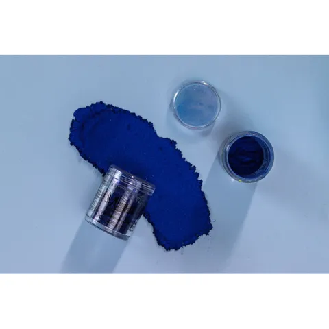 Pó de decoração Azul Cobalto 4g vendido por peso o volume do produto varia conforme a cor pó de decoração confeitaria