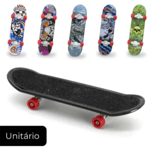 Skate Dedo Profissional Com Lixa Rolamento Fingerboard