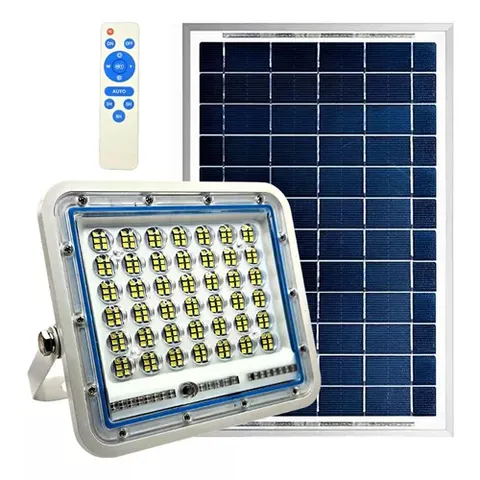 Refletor Luz Led Solar 200w Kit Bateria Placa Controle Brisa