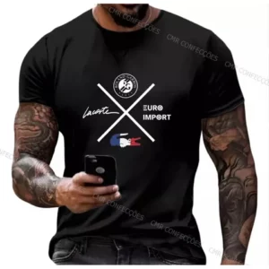 Camiseta Masculina Com Estampa Desenho Ostentação 100 Algodão Casual xx Premium Lançamento