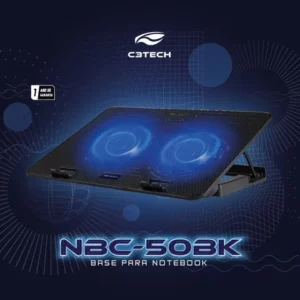 Suporte para notebook Base Mesa Cooler Refrigerada 156 NBC50BK C3Tech
