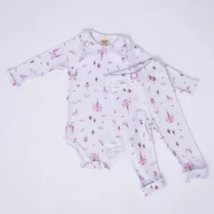 Conjunto pijama bebê menina menino 100 algodão