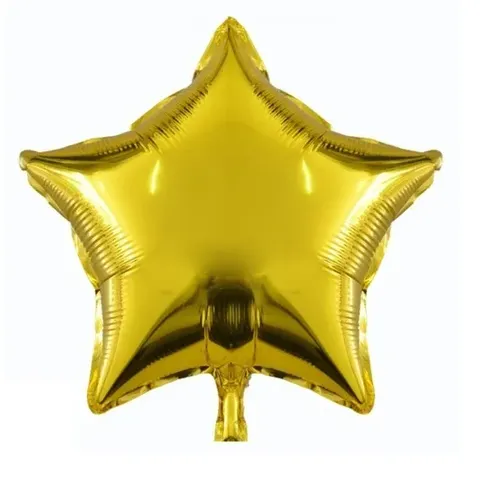 1 Balão Metalizado Estrela 45cm Festa Decoração Balões Estrelas