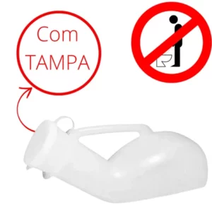 Papagaio Coletor de Urina Urinol Hospitalar com Tampa Para Emergência Incontinência Urinaria Acamados envio imediato