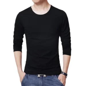 camiseta masculina manga longa gola redonda zahav roupa masculina