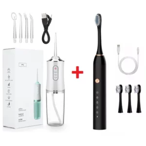 Kit Higiene Irrigador Oral Escova Dental Elétrica Prática