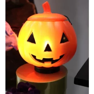 Abóbora Halloween com Tampa Balde Decorativo Halloween