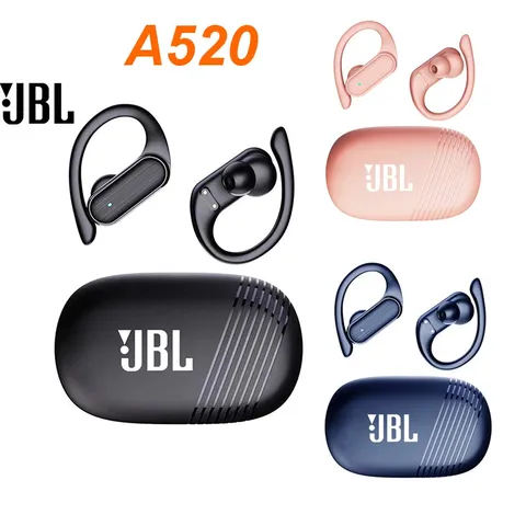 A520 Fones De Ouvido Sem Fio Bluetooth Deep bass Waterproof Sports TWS Ture Earbuds Chamadas Com Microfone