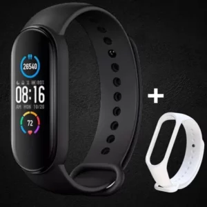 Relógio Inteligente Bluetooth M5M6 Smartwatch Esportivo MI5 Pulseira Branca