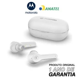 Fone Bluetooth Motorola Moto Buds 85 A prova dagua Branco