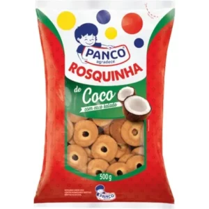 KIT COM 2 Rosquinha de Coco Panco 500g