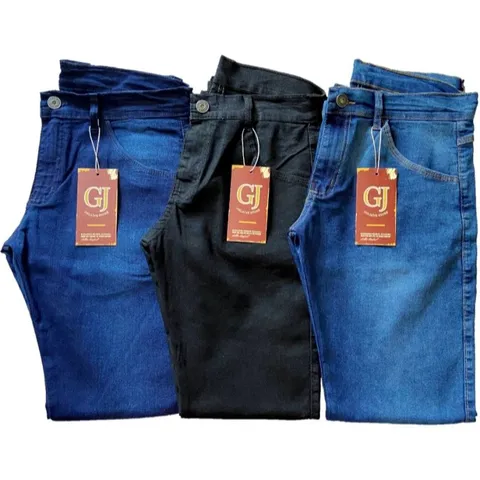 Kit C3 Calças Jeans Masculina Slim Elastano Lycra Premium