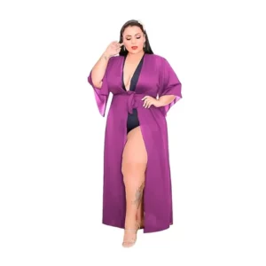 Saida de praia Plus size Kimono média moda feminina