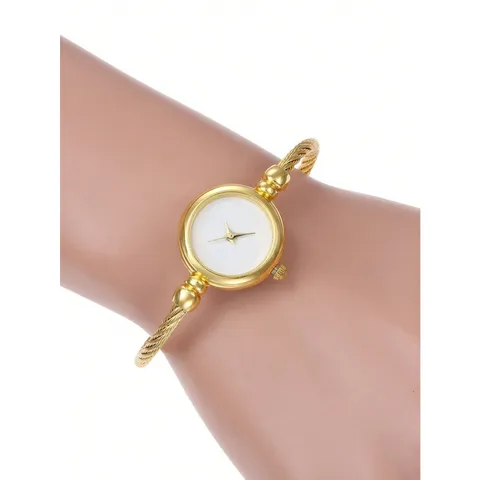 Relógio de quartzo feminina com ponteiro redondo modelo 2023