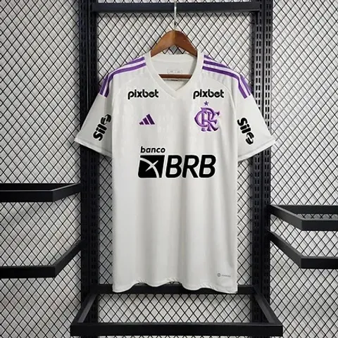 202324 Flamengo Branco Camisa de Time de Futebol MAIS VENDIDA PROMOÇÃO Frete Grátis ENVIO IMEDIATO