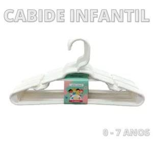 Kit 20 Unidades Cabides Infantis Colorido Roupa Infantil Bebê Para Organização 28x14cm