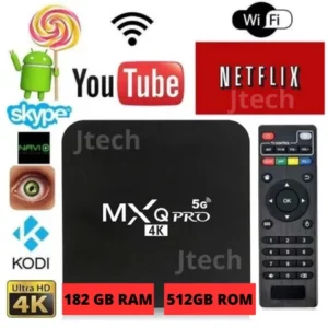 Tv Smart Box MxqPro 4K 128gb RAM 512gb Memória Wifi 24 5G Android 11 Conversor